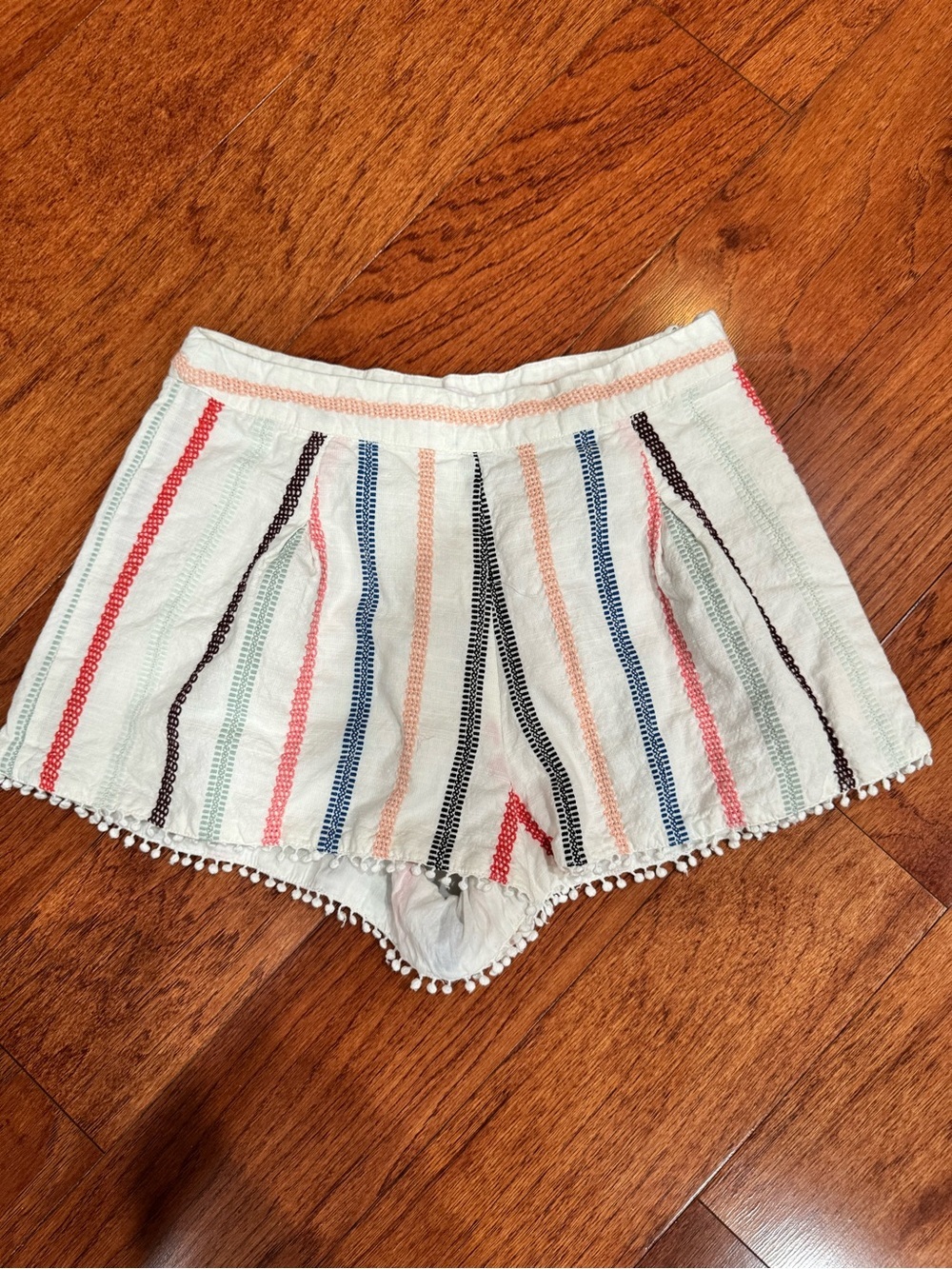 Red Carter Swimwear Embroidered Shorts